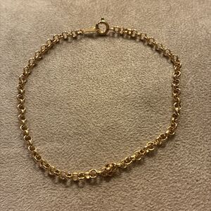 Gold-tone Chain Anklet Charm Leg Bracelet Jewelry Gift for Her Girl